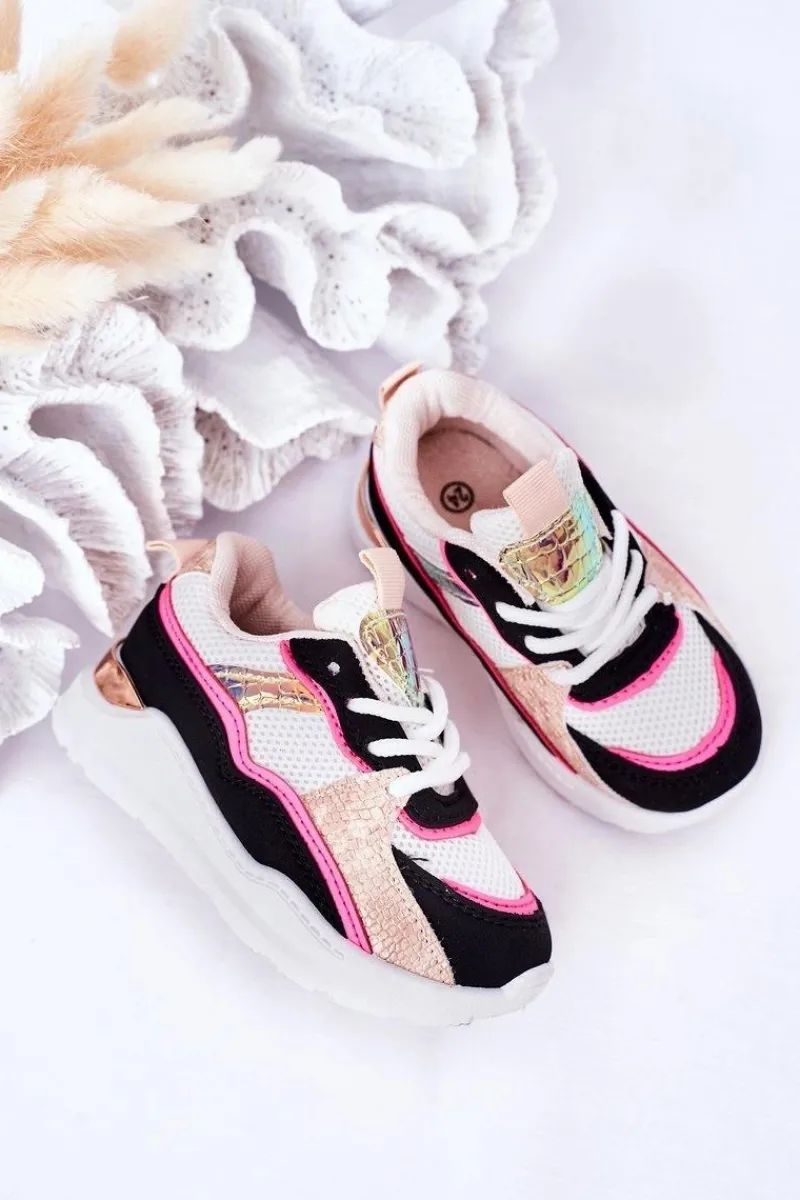 Dziewczęce>Boto Dziecięce Sportowe Buty Sneakersy Neonowy Róż Game Time