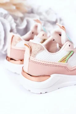 Dziewczęce|Back To School></noscript>Boto Dziecięce Sportowe Buty Sneakersy Różowe Game Time