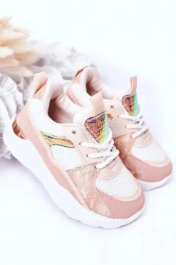 Dziewczęce|Back To School></noscript>Boto Dziecięce Sportowe Buty Sneakersy Różowe Game Time
