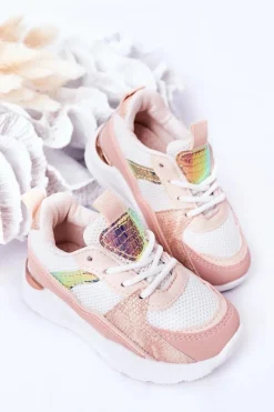 Dziewczęce|Back To School></noscript>Boto Dziecięce Sportowe Buty Sneakersy Różowe Game Time