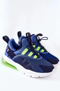 Online Boto Dziecięce Sportowe Buty Sneakersy ABCKIDS Niebieskie