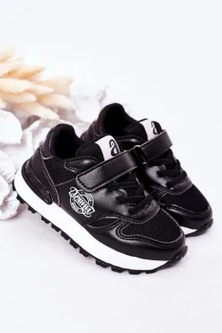 Chłopięce|Dziewczęce></noscript>Boto Dziecięce Sportowe Buty Sneakersy Czarne Skatepark