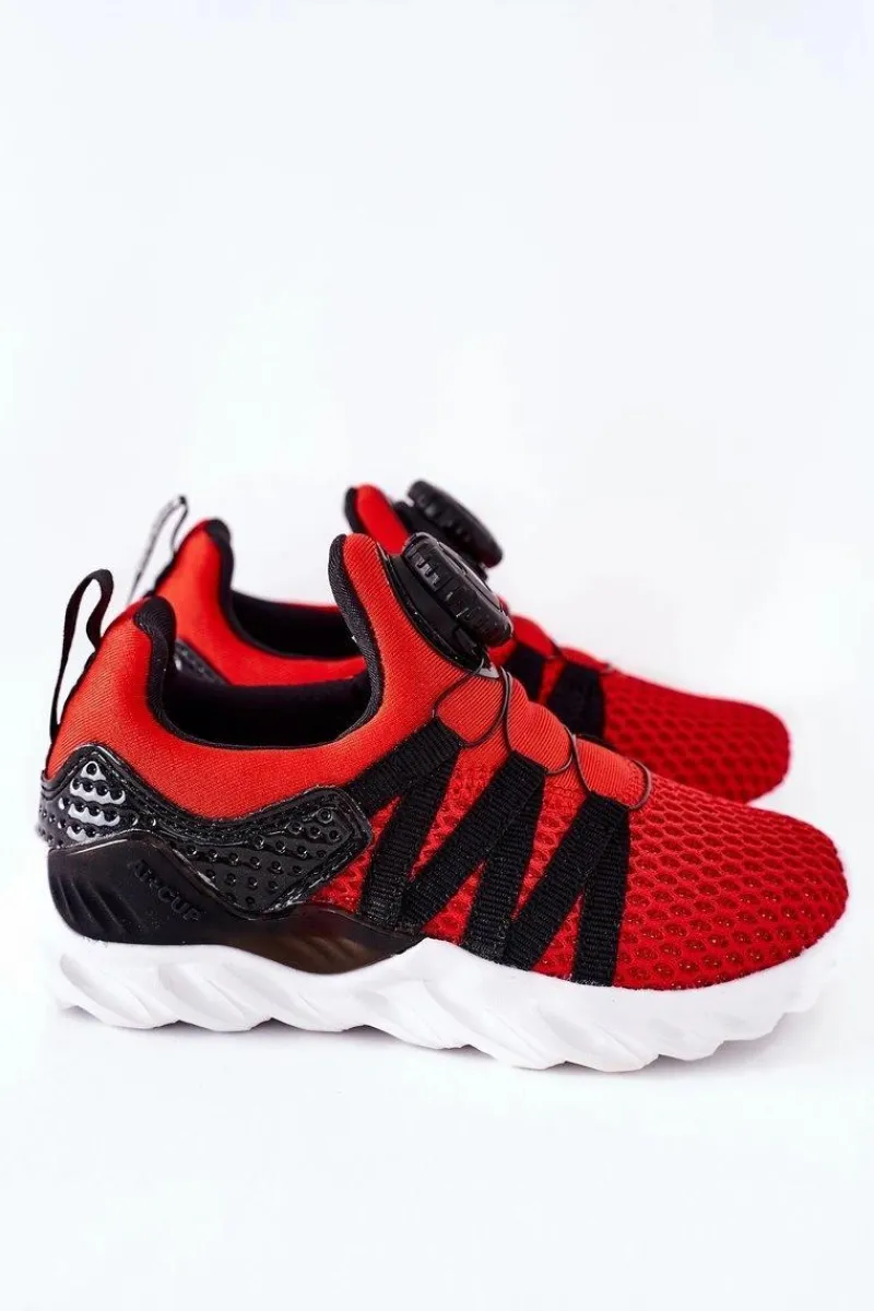 Discount Dziecięce Sportowe Buty Z Pokrętłem ABCKIDS Czerwone Dzieci Chłopięce|Dziewczęce