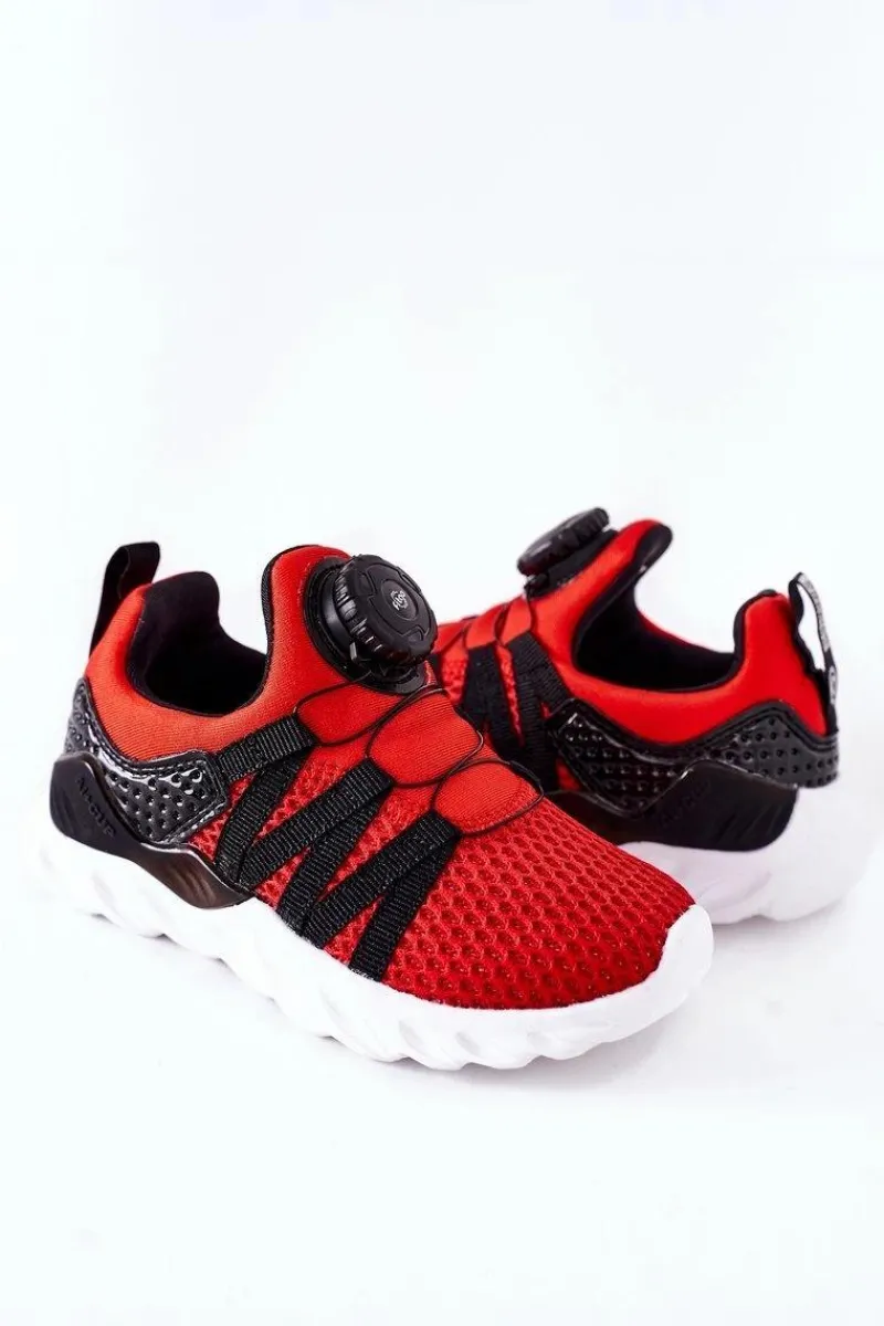 Discount Dziecięce Sportowe Buty Z Pokrętłem ABCKIDS Czerwone Dzieci Chłopięce|Dziewczęce