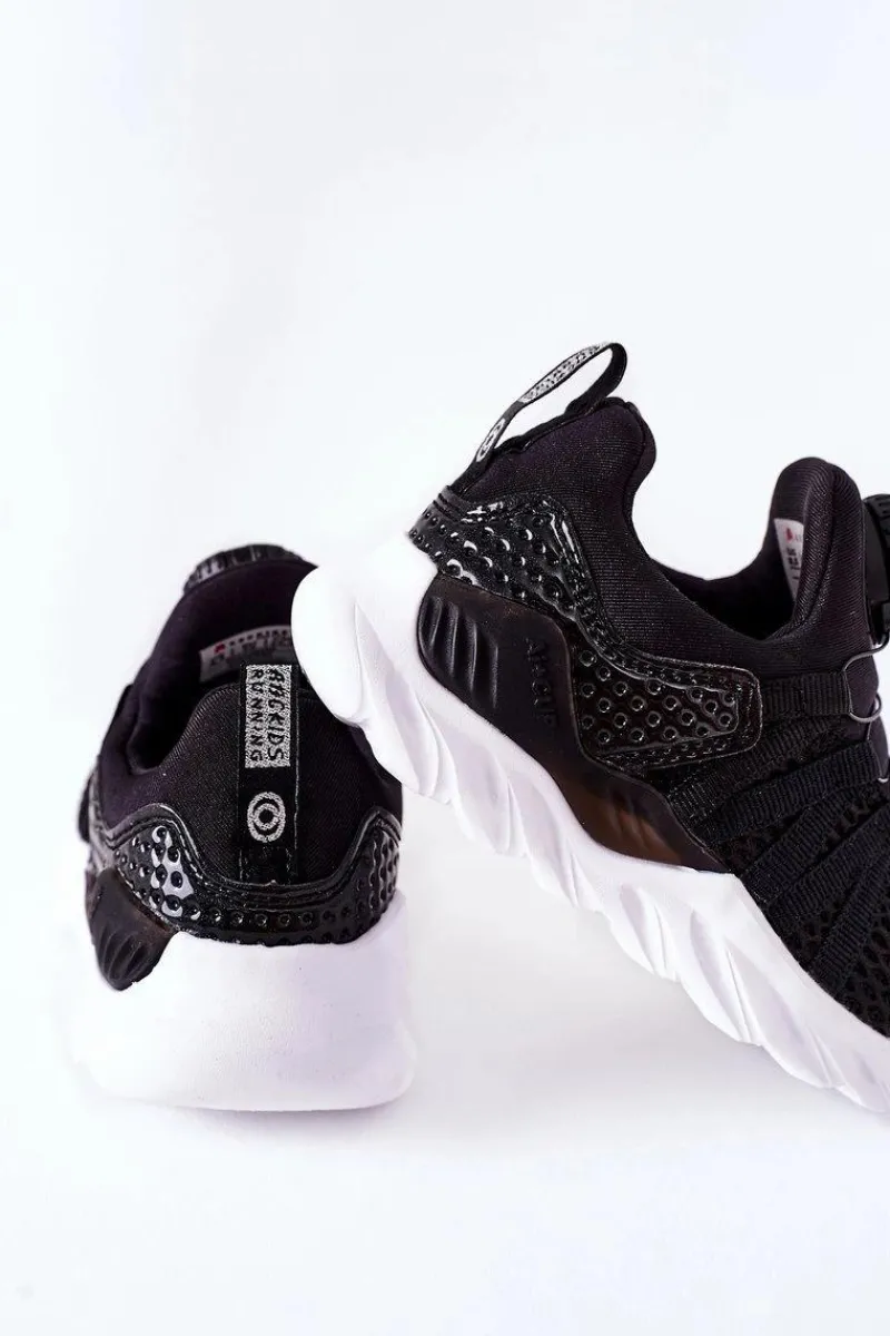 Hot Boto Dziecięce Sportowe Buty Z Pokrętłem ABCKIDS Czarne