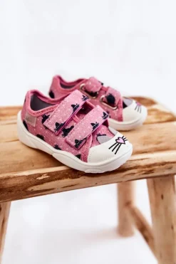 Dziecięce Tenisówki Kotki 907P150 Różowe Dzieci Dziewczęce