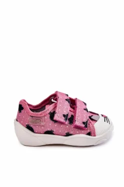 Dziecięce Tenisówki Kotki 907P150 Różowe Dzieci Dziewczęce