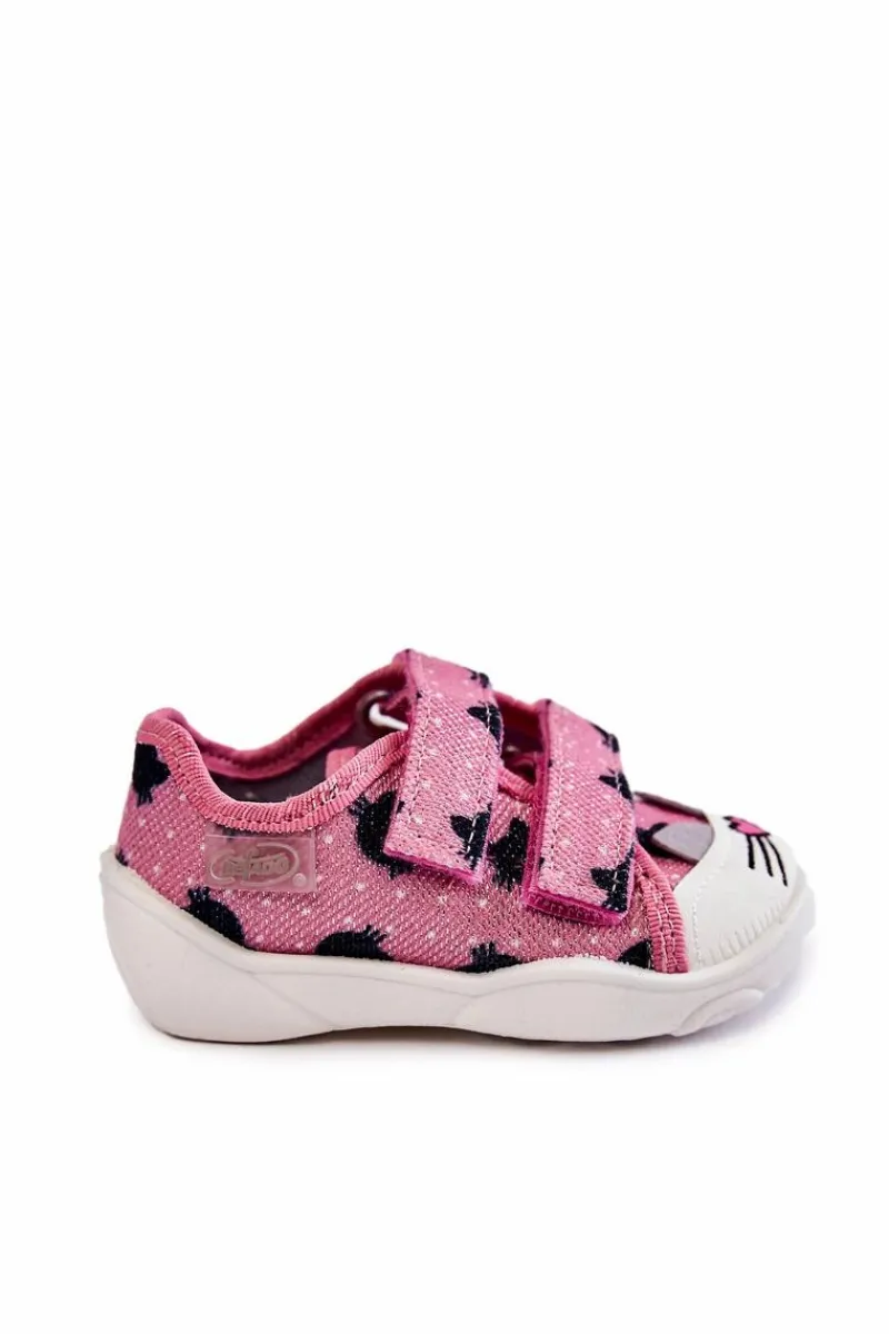 Dziecięce Tenisówki Kotki 907P150 Różowe Dzieci Dziewczęce
