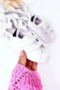 Chłopięce|Dziewczęce>Boto Dziecięce Tenisówki Na Rzepy Biało-Czarne California