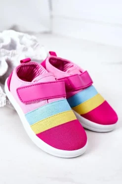 Sale Boto Dziecięce Tenisówki Na Rzep Fuksja Marta