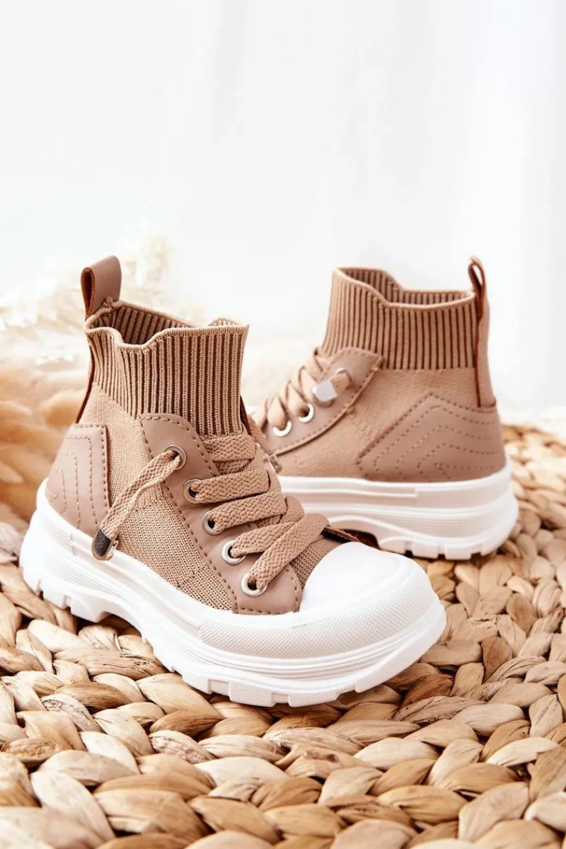 Discount Boto Dziecięce Trampki Beżowe Best Of Joy