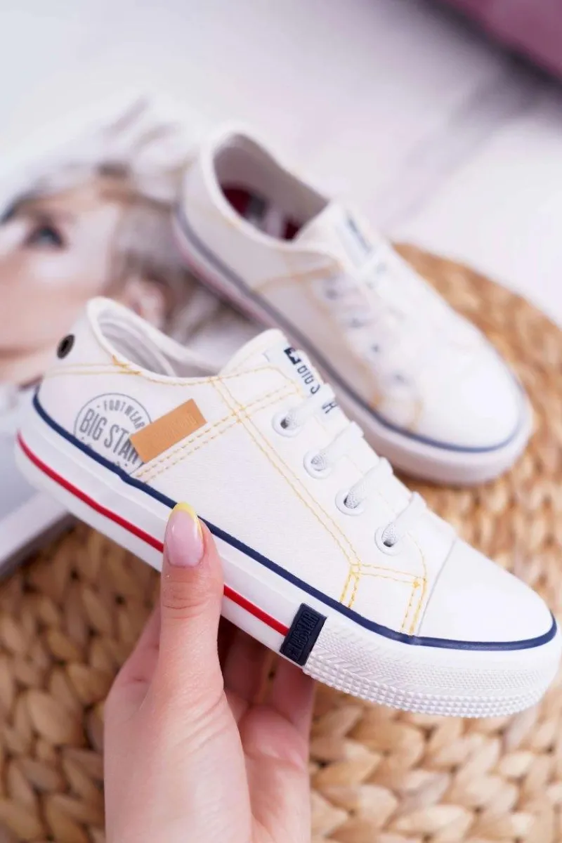 Hot Big Star Shoes Dziecięce Trampki Big Star Białe DD374130