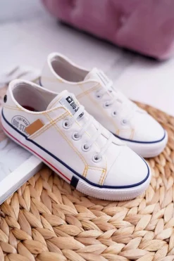 Hot Big Star Shoes Dziecięce Trampki Big Star Białe DD374130