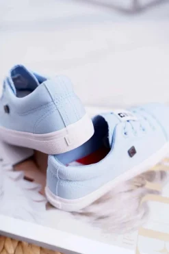 Clearance Dziecięce Trampki Big Star DD374075 Niebieskie Dzieci Chłopięce|Dziewczęce