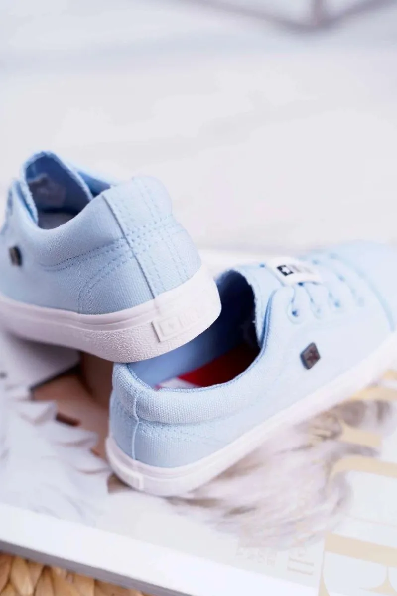 Clearance Dziecięce Trampki Big Star DD374075 Niebieskie Dzieci Chłopięce|Dziewczęce