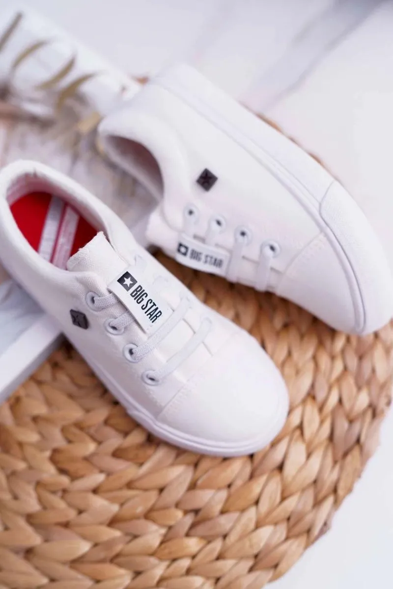Chłopięce|Dziewczęce>Big Star Shoes Dziecięce Trampki Big Star DD374074 Białe