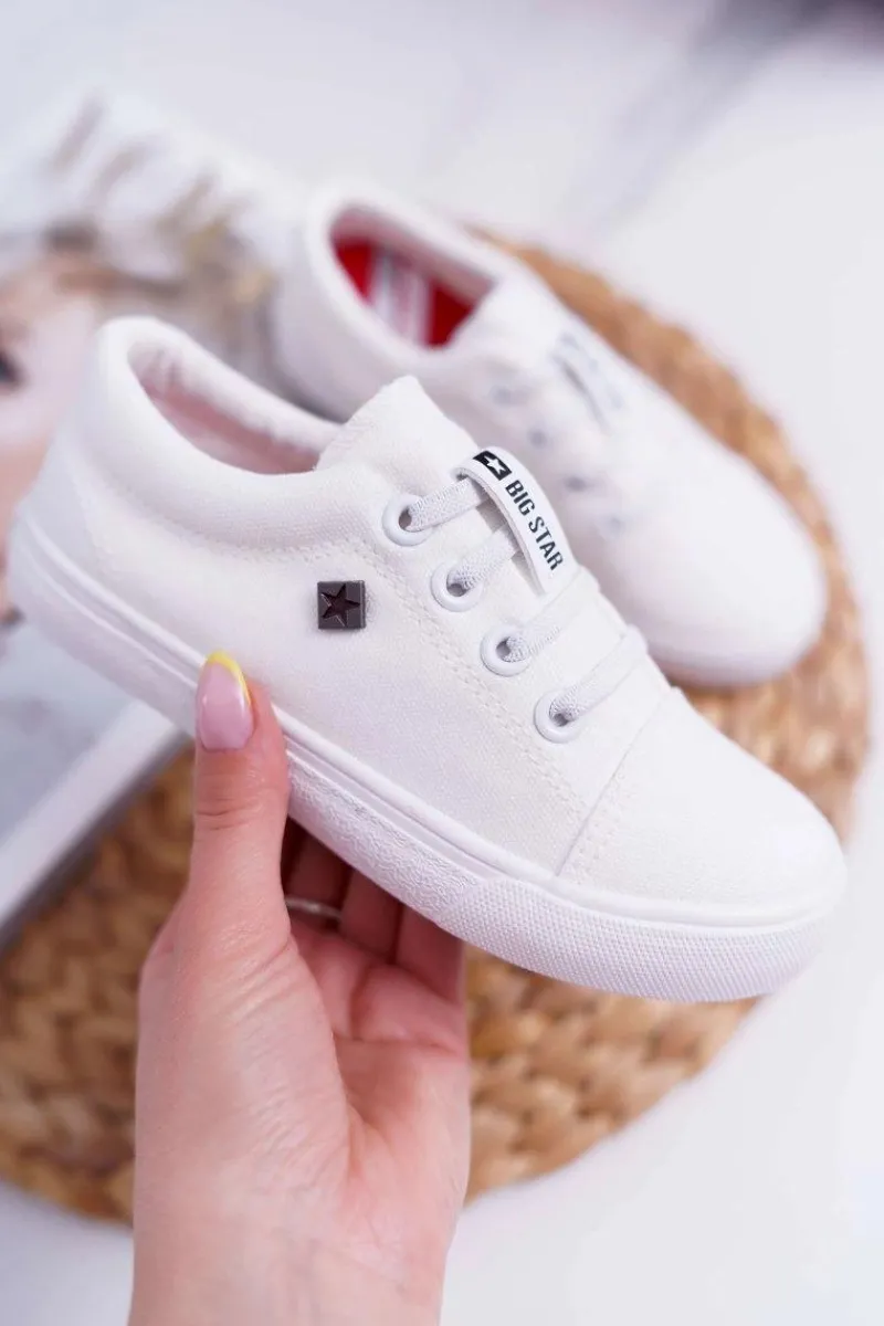 Chłopięce|Dziewczęce>Big Star Shoes Dziecięce Trampki Big Star DD374074 Białe