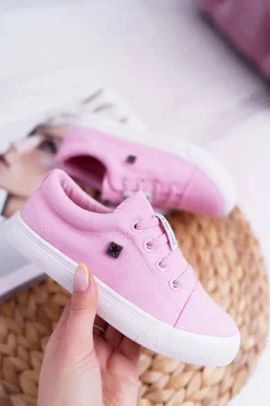 Big Star Shoes Dziecięce Trampki Big Star DD374076 Różowe