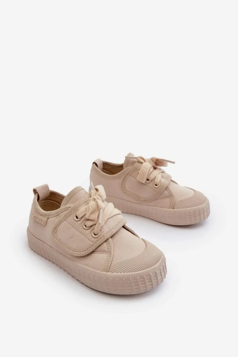 Chłopięce|Dziewczęce>Big Star Shoes Dziecięce Trampki HI-POLY SYSTEM BIG STAR NN374017 Beżowe Beżowy