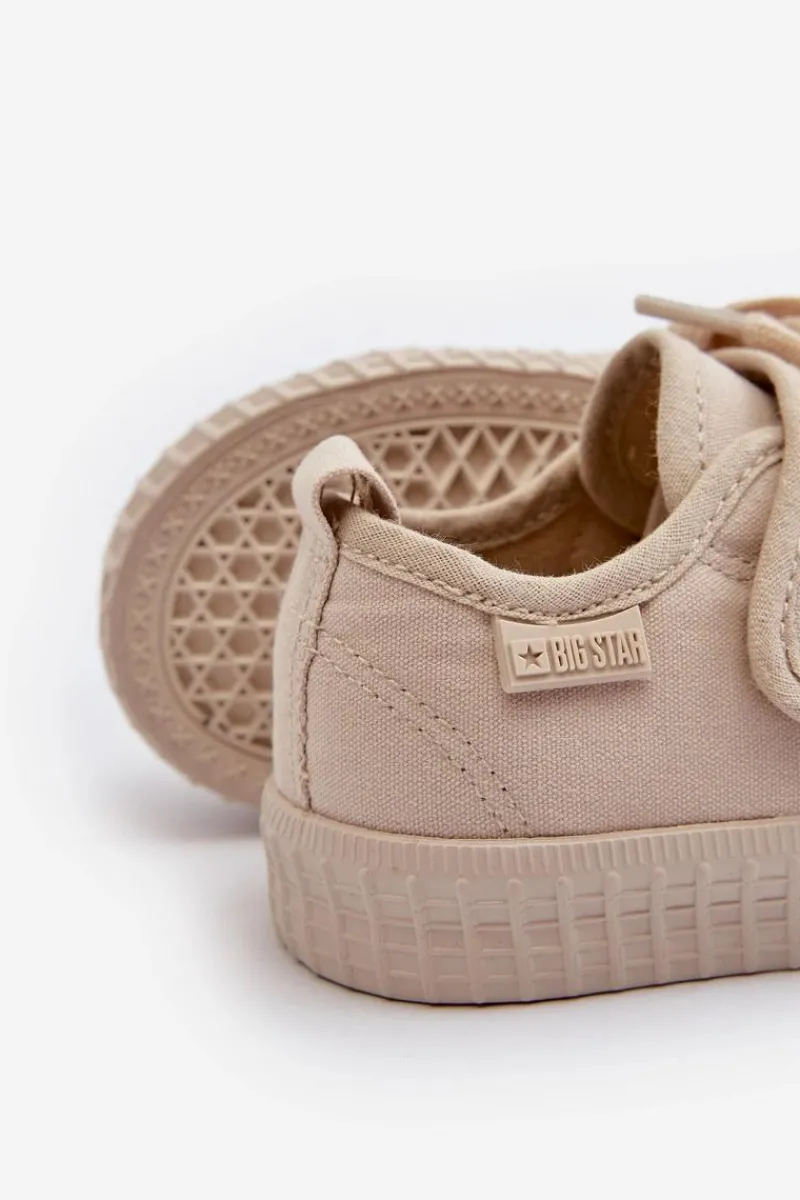Chłopięce|Dziewczęce>Big Star Shoes Dziecięce Trampki HI-POLY SYSTEM BIG STAR NN374017 Beżowe Beżowy