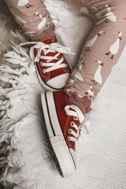 Online Dziecięce Trampki Klasyczne Czerwone Filemon Dzieci Chłopięce|Dziewczęce