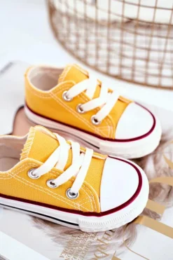 Outlet Boto Dziecięce Trampki Klasyczne Żółte Filemon