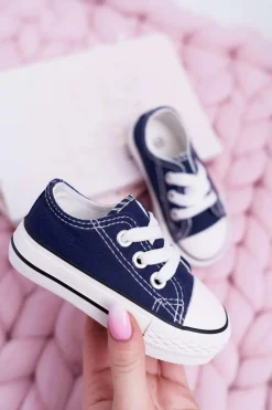 Clearance Boto Dziecięce Trampki Klasyczne Granatowe Filemon