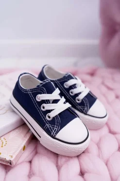 Clearance Boto Dziecięce Trampki Klasyczne Granatowe Filemon