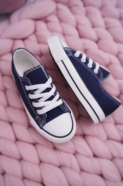 Clearance Boto Dziecięce Trampki Klasyczne Granatowe Filemon