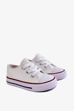 Sale Boto Dziecięce Trampki Klasyczne Białe Filemon Biały