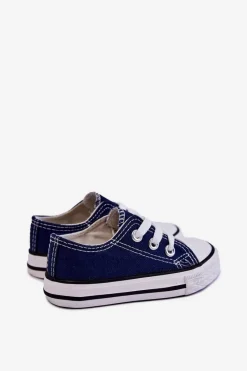 Online Dziecięce Trampki Klasyczne Granatowe Filemon Dzieci Chłopięce|Dziewczęce