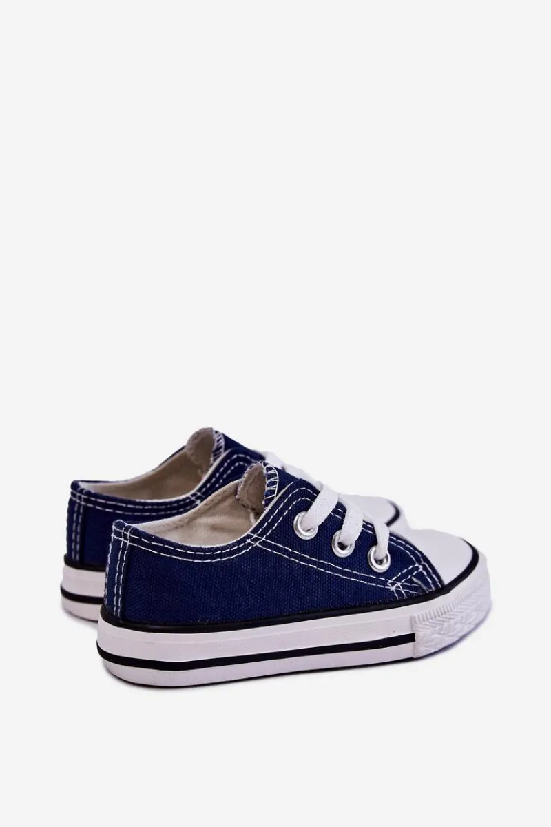 Online Dziecięce Trampki Klasyczne Granatowe Filemon Dzieci Chłopięce|Dziewczęce