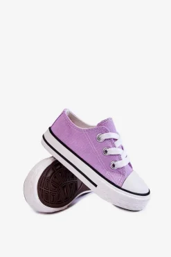 Online Dziecięce Trampki Klasyczne Fioletowe Filemon Dzieci Chłopięce|Dziewczęce