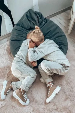 Best Boto Dziecięce Trampki Na Platformie Beżowe Travel Time