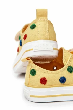 Online Dziecięce Trampki Na Rzep BIG STAR JJ374056 Żółte Dzieci Chłopięce|Dziewczęce