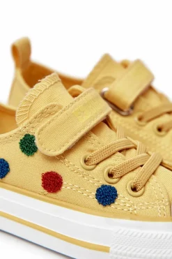 Online Dziecięce Trampki Na Rzep BIG STAR JJ374056 Żółte Dzieci Chłopięce|Dziewczęce