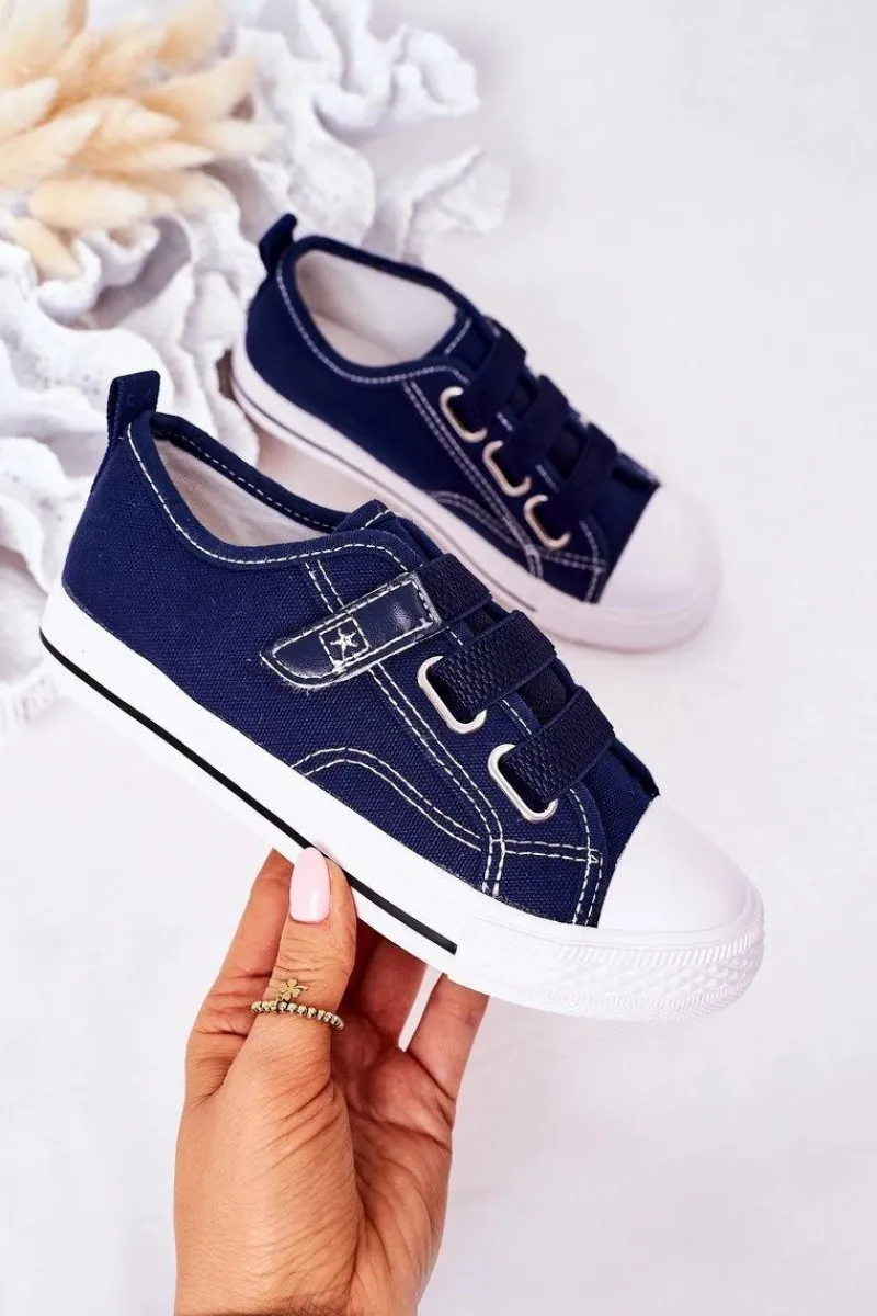 Clearance Evento Dziecięce Trampki Na Rzep Granatowe Avengers