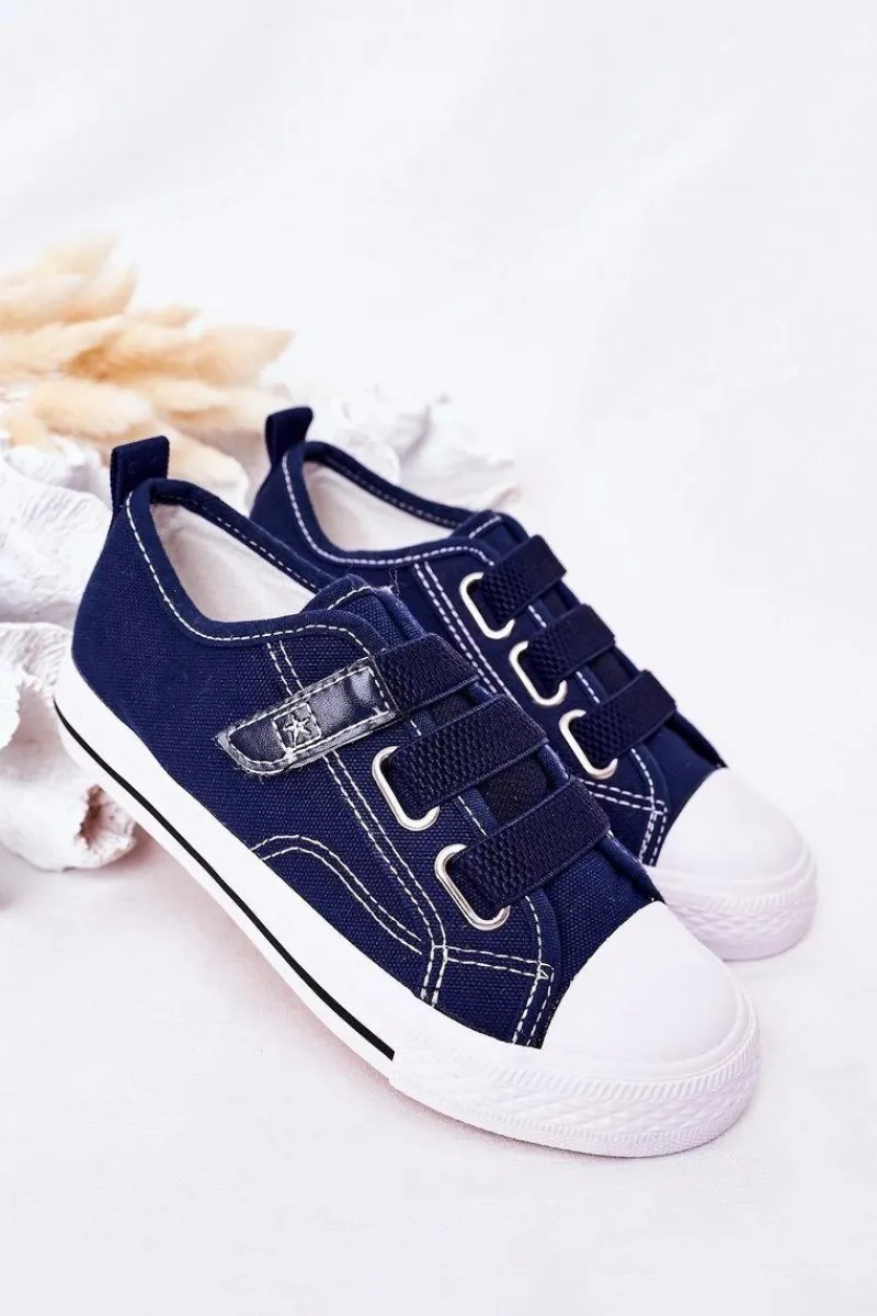 Clearance Evento Dziecięce Trampki Na Rzep Granatowe Avengers