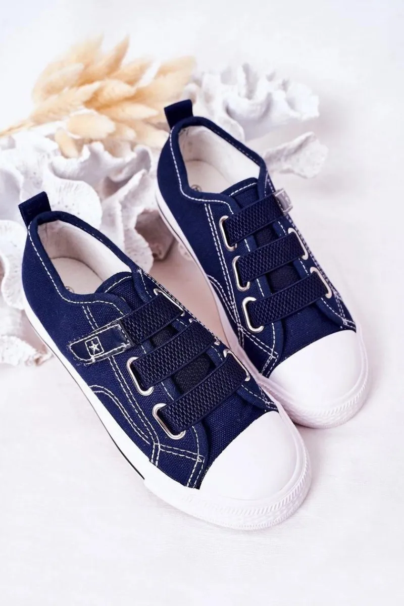 Clearance Evento Dziecięce Trampki Na Rzep Granatowe Avengers