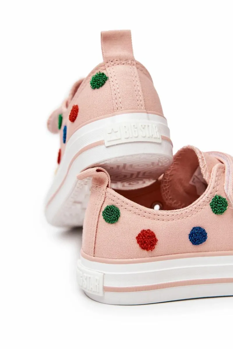 Hot Big Star Shoes Dziecięce Trampki Na Rzep BIG STAR JJ374054 Różowe