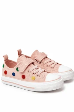 Hot Big Star Shoes Dziecięce Trampki Na Rzep BIG STAR JJ374054 Różowe