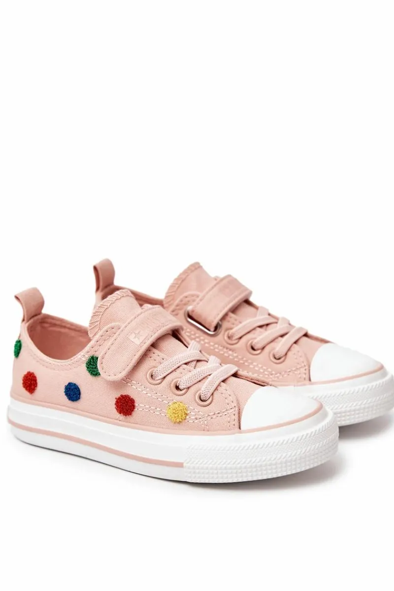 Hot Big Star Shoes Dziecięce Trampki Na Rzep BIG STAR JJ374054 Różowe