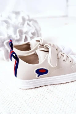 Discount Dziecięce Trampki Na Rzep Beżowe Cartoon Dzieci Chłopięce|Dziewczęce