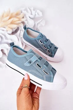 Chłopięce|Dziewczęce>Evento Dziecięce Trampki Na Rzep Niebieskie Avengers