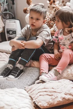 Outlet Boto Dziecięce Trampki Na Rzepy Czarne Bernie Czarny