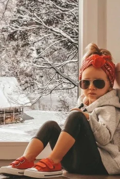 Best Dziecięce Trampki Na Rzepy BIG STAR HH374098 Czerwone Dzieci Chłopięce|Dziewczęce