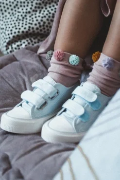 Hot Big Star Shoes Dziecięce Trampki Na Rzepy BIG STAR HH374100 Niebieskie