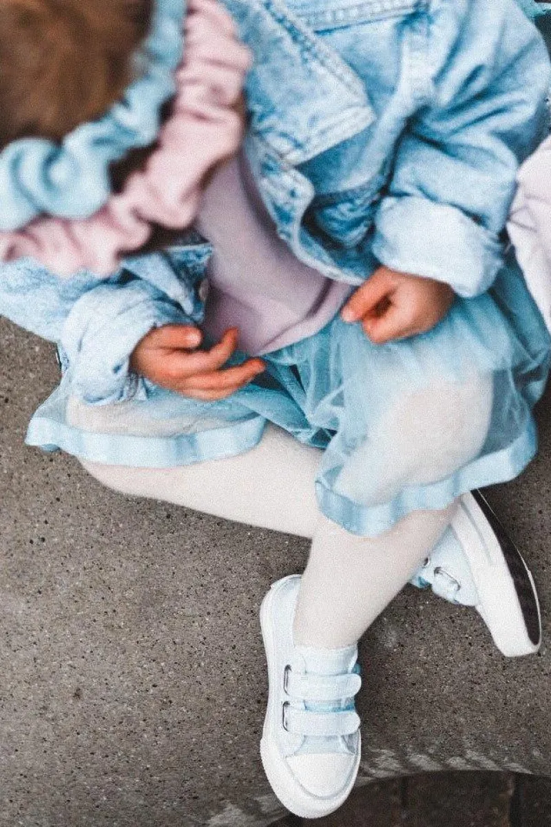 Hot Big Star Shoes Dziecięce Trampki Na Rzepy BIG STAR HH374100 Niebieskie