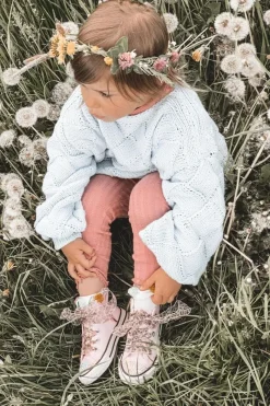 Dziewczęce>Boto Dziecięce Trampki Z Cyrkoniami Różowe Smile