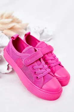 Discount Dziecięce Trampki Z Siateczką BIG STAR HH374019 Fuksja Dzieci Dziewczęce